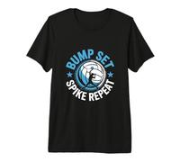 Bump Set Spike Repeat Classic Volleyball Movement Design Premium T-Shirt