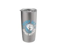 Bump Set Spike Repeat Classic Volleyball Movement Design Stainless Steel Insulated Tumbler