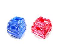 Bumper Balls for kids, Inflatable PVC Bumper Balls, Outdoor Fun Collision Ball, Blow Up Body Bubble Ball Sports Game Prop for Outdoor Games and Parties (Blue＋Red)