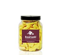BUMPER BANANAS 1.1kg Sweet Jar - A Personalised Gift Jar filled with your favourite Retro Sweets! - Good Luck
