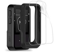 Bumper Case Compatible for Garmin Approach G20 Solar, Lamshaw (2+1Pack) TPU Film Full Coverage + Silicone Case Cover Compatible for Garmin Approach G20 Solar (Black)