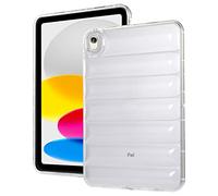 Bumper Case for iPad 10th Generation 2022, iPad 11-inch A16 2025, Techcircle Clear Stylish Down Jacket Desigh Soft TPU Shockproof Protective Light Weight Back Cover, Clear