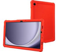 TECHGEAR Bumper Case for Samsung Galaxy Tab A11+ / A11 Plus & Tab A9+ / A9 Plus 11" (SM-X230/X236 & SM-X210/X215) Rugged Shockproof Soft Silicone Kids Case with Screen Protector, Easy Grip [Red]