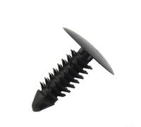 Bumper Clip Package in Classic Black Color Comprising Four Units to Securely Enclose Standard Size For Front License Plate Openings (Fit Range Up to 7mm)