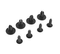 Bumper Clips Set, 100pcs Car Plastic Rivets Car Body Push Pin Rivet Fasteners 6mm Bumper Clips Mud Flaps Clips Bumper Push Pin Clip Fairing Clips