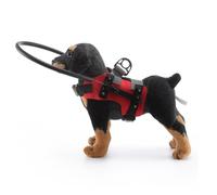 Bumper Collar For Dogs Blind,Anti-Collision Ring Harness Guiding Device,Adjustable Pet Anti-Collision Protective Collar,To Build Confidence Vision Impairment Pets For Small Medium Dogs(S,Red)