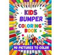Bumper Colouring Book: Large Print Colouring Book, Easy, Stress Reducing Pictures for Children to Colour. Includes Animals, Transport, Buildings ... (Kids Draw Color and Puzzle Book Series)