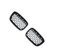 Bumper Diamond Trim Racing Grille Meteor Styling For X3 G01 G08 X4 G02 2018 2019 2020 2021 Car Front Grills Kidney Grill(Black And Silver)
