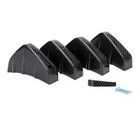 Bumper Diffuser Spoiler For Chevrolet For Chevy For Camaro 2002-2022 Rear Bumper Lip Diffuser Splitter Spoiler Shark Fins Car Auto Lip(Carbon Fiber)