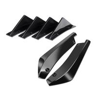 Bumper Diffuser Spoiler For Dodge For Charger For Challenger For SXT For SRT 40cm Rear Bumper Splitter Cover + Diffuser Shark Fins Spoiler(Glossy Black)