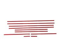 Bumper Door Edge Protection Strips for Mercedes for Benz G-Class W463 2007-2018 Soft Carbon Fiber Car Side Door Body Molding Strips Cover Trim(Red Carbonfiber)