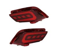 Bumper Fog Driving Lamp Bumper Light Brake Light Warning Light 2Pcs LED Rear Bumper Reflector Fog Lamp For Toyota For Vios 2016 2017 2018