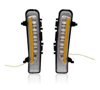 Bumper Fog Driving Lamp With Dynamic Turn Signal Fog Lamp Cover Car LED Daytime Running Light DRL For Edge 2009 2010 2011 2012 2013 2014