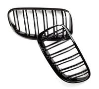 Bumper Grill 2pcs Gloss Black Car Front Kidney Double Slat Grill Grille For Bmw E92 E93 3-Series 328i 335i Coupe Lci 2010-2013