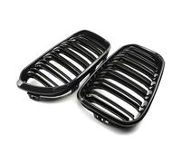 Bumper Grill For BMW For F20 For F21 For 1-Series 2015 2016 2017 5-Door Hatch Back Center Car Grilles(Two Line Carbon)