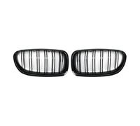 Bumper Grill Grille For BMW 5 Series F10 F11 F18 2010-2017 Dual Line Racing Grille Grill Glossy Black Pair Front Kidney Double Slat Parts Front Lower Bumper