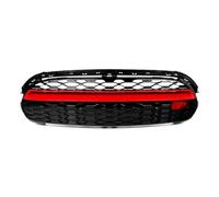 Bumper Grill Grille FOR MINI FOR COOPER F55 F56 F57 2014-2021 GP STYLE GLOSS BLACK+RED TRIM FRONT GRILLE 1PC Parts Front Lower Bumper