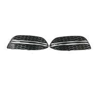 Bumper Grille Fog Light Cover Compatible With Benz For W205 2015 2016 2017 2018 2pcs Car Front Bumper Fog Light Grilles Cover Trim Left Right(Chrome)