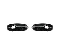 Bumper Grille Fog Light Cover Compatible With Q3 2013 2014 2015 1 Pair Front Bumper Honeycomb Fog Lamp Frame Hollow Grille Under The Net Car Accessories(Chrome)