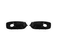 Bumper Grille Fog Light Cover Compatible With Q3 2013 2014 2015 1 Pair Front Bumper Honeycomb Fog Lamp Frame Hollow Grille Under The Net Car Accessories(Black)