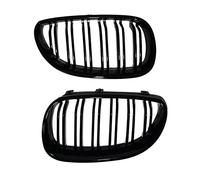 Bumper Grille For E61 5 Series 2004-2009 Dual Line Double Slat Auto Styling Car Front Kidney Grilles Racing Grill
