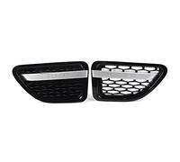 Bumper Grille For L320 For Range For Rover For Sport 2005-2009 Car Styling Front Side Fender Air Vent Grille ABS Grill(Black black silver)