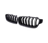Bumper Grille Grill For BMW F30 F31 F35 3 Series 2013-2019 Car Front Bumper Grille Racing Grill Carbon Fiber Style Auto Accessories Dual-Slat