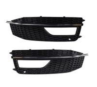 Bumper Grille Insert Compatible With A4 S4 2013 2014 2015 2016 8K0807682M Right And Left Side Car Bumper Fog Lamp Grille Protective Cover Replacement Parts