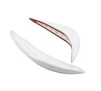 Bumper Guard 2Pcs Auto Car Front Rear Bumper Corner Guard Cover Anti-collision Strip Anti-Scratch Protector Decorative Modeling Accessories Rear Diffuser Bumper(White)
