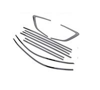 Bumper Guard Strips for CRV for CR-V 2023+ Stainless Steel Black Car Window Molding Strip Pillar Side Cover Trim 10Pcs Accessories(Black Window)