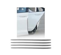 Bumper Guard Trim Strips, 4PCS Car Door Edge & Handle Protectors - Universal Accessories Fit for All Cars/SUV/Vans/Pickups, Carbon Fiber Texture Anti Scratch Trim, Easy Install (Grey, 41cm)