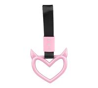 Bumper Handle Straps - Rear Car Decoration, Heart Shape Ring, Shockproof Hanging Ornament Hooks, Universal Car Accessory Charm, Safety Grip Loop for Use of Vehicle Adaptations
