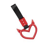 Bumper Handle Straps - Rear Car Decoration, Heart Shape Ring, Shockproof Hanging Ornament Hooks, Universal Car Accessory Charm, Safety Grip Loop for Use of Vehicle Adaptations