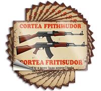 Bumper Helmet Scratch Resistant Decals, Vintage Matte Print for Phone Case Things | Back Porch Decor Uv Proof Pack Cutting-Edge Firearms: Power Tools for The Modern Warrior(12X18CM)