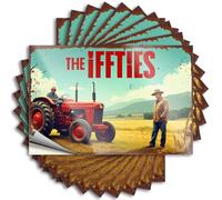 Bumper Home Sweet Home Decor Custom Stickers, Garage Waterproof Rustic Romance: A Tractor Tale in The Golden Fields for Hydro Flask | Unique Vinyl Decals for Adulting Holiday Gift(8X12CM)