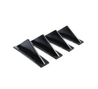 Bumper Lip Diffuser Spoiler Shark Fins Wing Splitter Spoiler Car Rear Lower Car Universal Accessories 4pcs/set(Bend Black)
