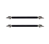 Bumper Lip Lever 2 Pcs Universal 150mm/200mm Racing Adjustable Front Rear Bumper Lip Splitter Support Bar Kit Car Styling Tunning(Black)