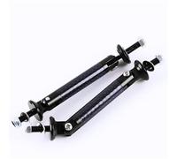 Bumper Lip Lever 2pcs Universal Racing Adjustable Front Rear Bumper Lip Splitter Support Bar Kit Car Styling Tuning(Black)