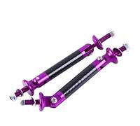 Bumper Lip Lever 2pcs Universal Racing Adjustable Front Rear Bumper Lip Splitter Support Bar Kit Car Styling Tuning(Purple)