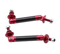 Bumper Lip Lever 2pcs Universal Racing Adjustable Front Rear Bumper Lip Splitter Support Bar Kit Car Styling Tuning(Red)