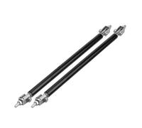 Bumper Lip Lever Car Splitter Rods Racing Adjustable Front Rear Bumper Lip Support Strut Brace Tie Pull Bar Kit 75/100/150/200mm(Black-200mm)