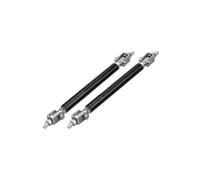 Bumper Lip Lever Car Splitter Rods Racing Adjustable Front Rear Bumper Lip Support Strut Brace Tie Pull Bar Kit 75/100/150/200mm Universal(Black-100mm)