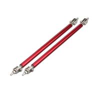 Bumper Lip Lever Car Splitter Rods Racing Adjustable Front Rear Bumper Lip Support Strut Brace Tie Pull Bar Kit 75/100/150/200mm(Red-200mm)