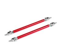 Bumper Lip Lever Car Splitter Rods Racing Adjustable Front Rear Bumper Lip Support Strut Brace Tie Pull Bar Kit 75/100/150/200mm Universal(Red-150mm)