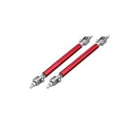 Bumper Lip Lever Car Splitter Rods Racing Adjustable Front Rear Bumper Lip Support Strut Brace Tie Pull Bar Kit 75/100/150/200mm(Red-100mm)