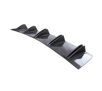 Bumper Lip Spoiler For SAAB 9-3 2008-2011 Car Rear Diffuser Shark Fins Bumper Splitter Chin Spoiler Lip Black Shunt Rear Bumper Lip Rear Bumper Diffuser(Carbon Fiber)