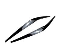 Bumper Lip Spoiler Side Headlamp Cover Trims 3D Stickers Car Front Spoiler Headlight Eyelid Eyebrow Compatible With 5 G30 G31 G38 F90 For M5 525I 530I 540I 2017-2021(Glossy Black)