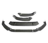 Bumper Lip Trim Spoiler For A4 B9 2019 3PCS Front Bumper Lip Chin Body Kit Diffuser Spoiler Decoration Tuning Accessories(Carbon Black)