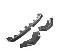 Bumper Lip Trim Spoiler For BMW 3 Series G20 330i LCI 2022 2023 Real Carbon Fiber Front Bumper Lip Spoiler Splitters Guards 3PCS Chin