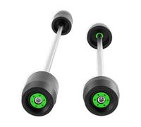 Bumper Motorcycle Front & Rear Wheel Fork Axle Sliders Crash Protectors For S1000RR S1000R S1000XR Slider(Green)
